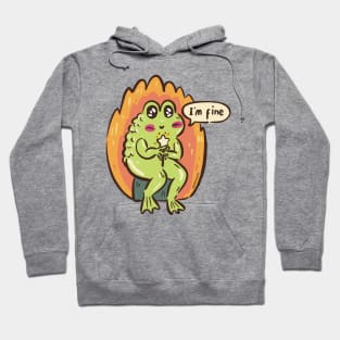 Cute Optimistic Loveland Frogman from Ohio Cryptid Creature Hoodie